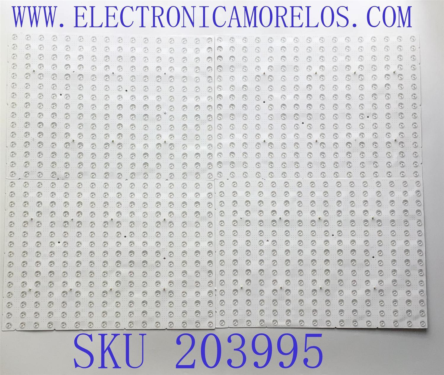 KIT DE LED'S PARA TV SAMSUNG (10 PIEZAS) / NUMERO DE PARTE BN96-48403A / LM41-00730A / 19Y_Q900_82_LED_LD_PCB / K058P-114A / 48403A / PANEL CY-TR082JLLV1H / MODELO QN82Q900RBFXZA